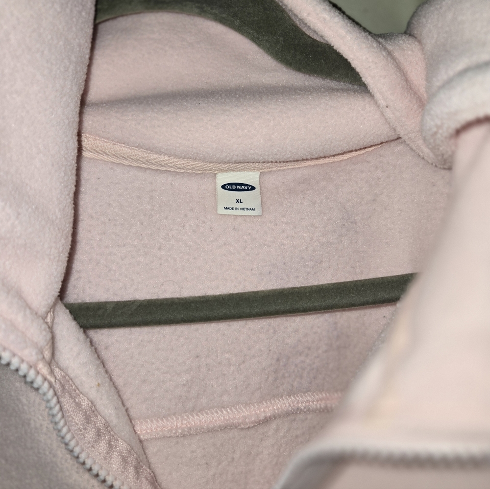 Old Navy Light Pink Half-Zip Sweatshirt - Picture 3 of 5